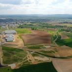 Vue aérienne en cours de travaux