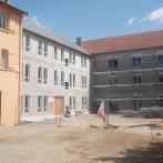 Cour intérieure en chantier